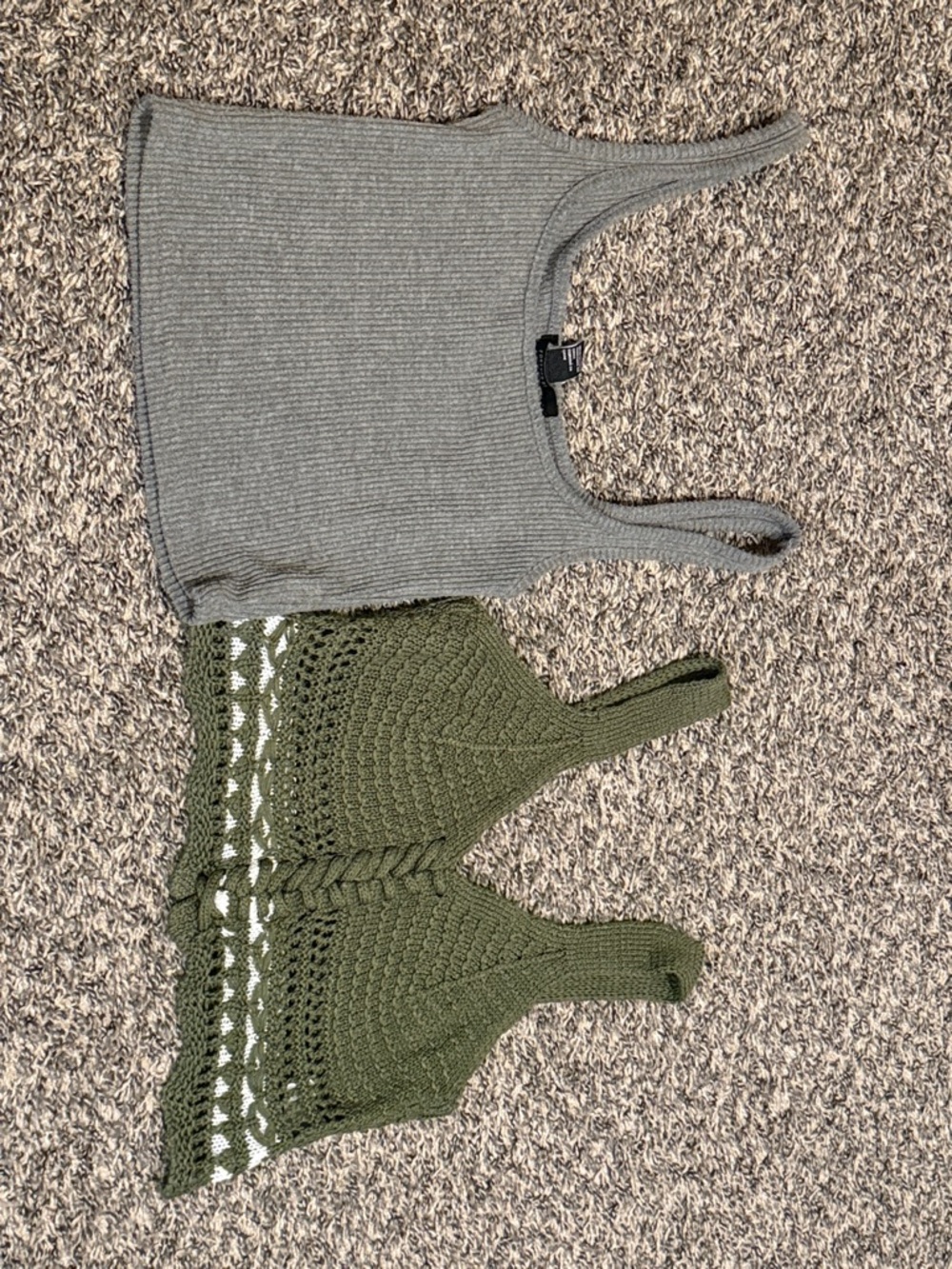 Green Crochet Tank Top - Brand: